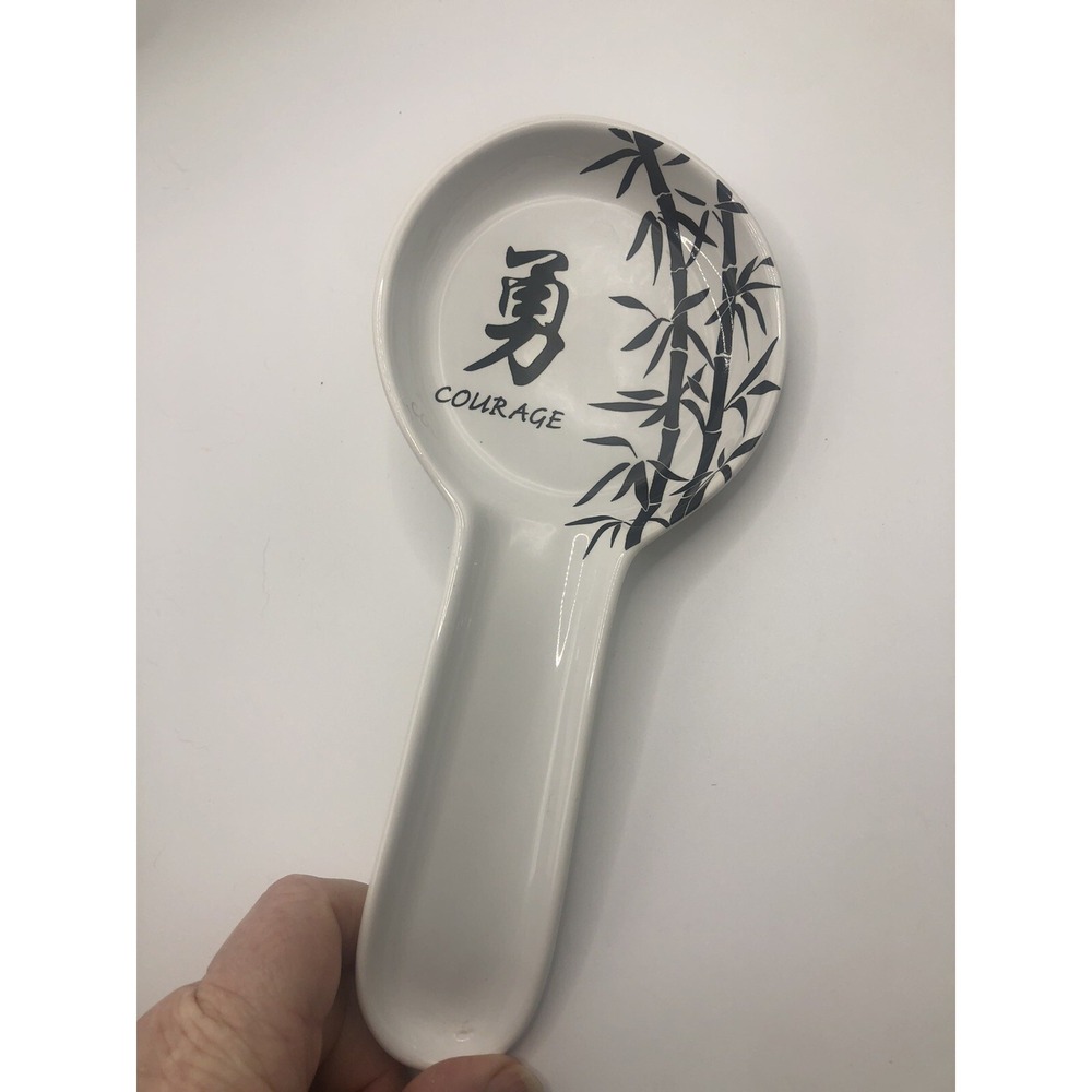 Spoon Rest By Coventry "Courage" Spoon Rest, Fine China Asian Themed Spoon Rest